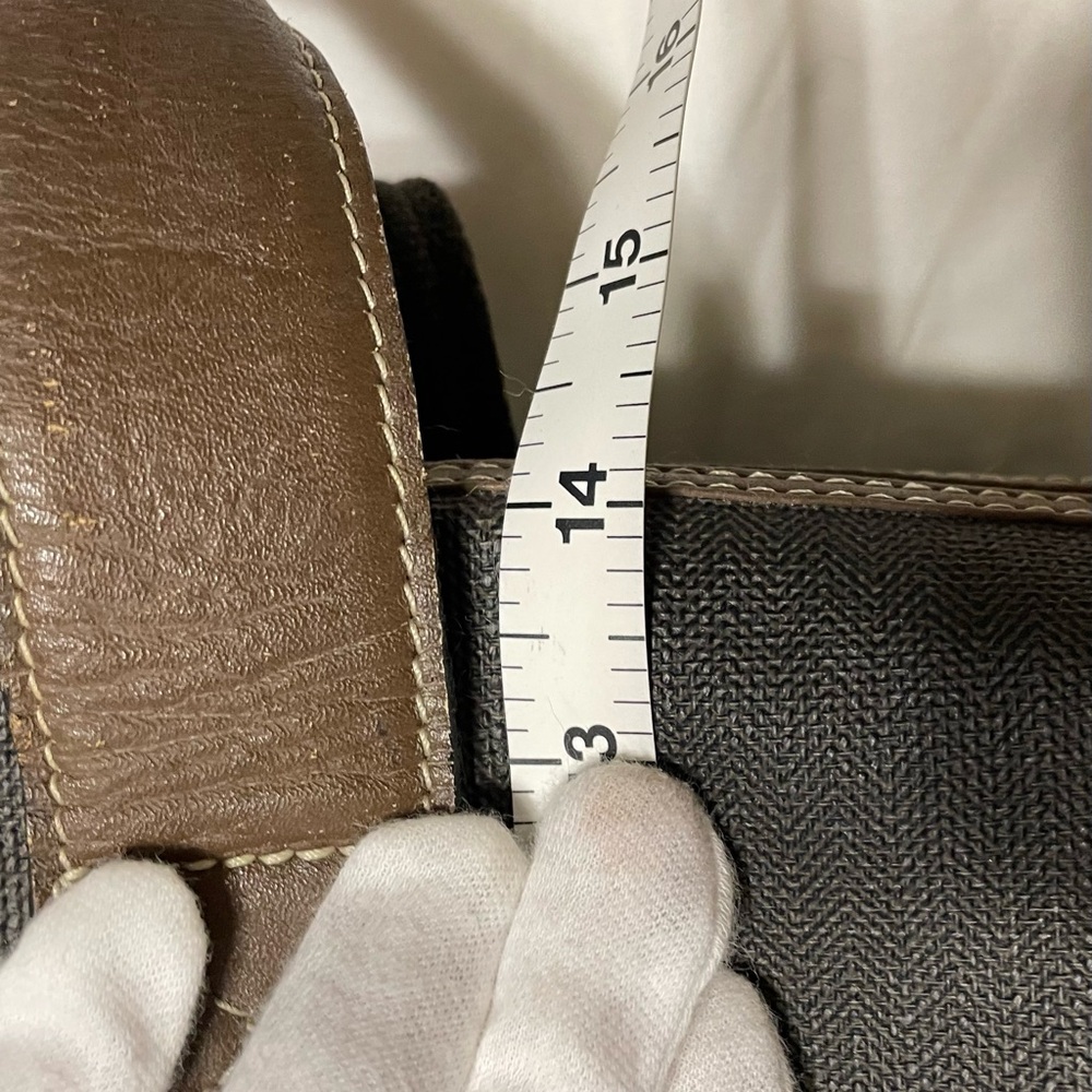 Dunhill Authentic Vintage Brown and Black Canvas Travel Bag - Picture 15 of 16